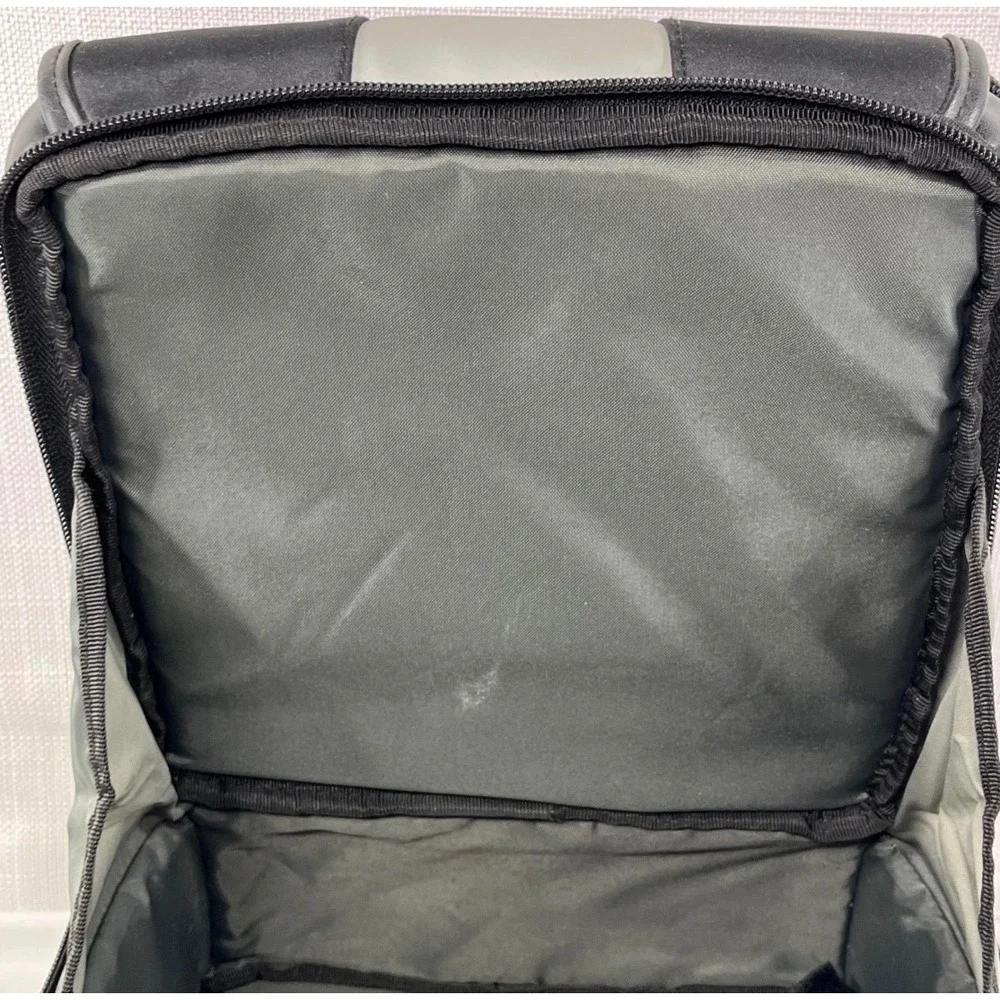 Canon Camera Bag Black Silver Padded Case Multi-Pocket Organizer Carry Bag